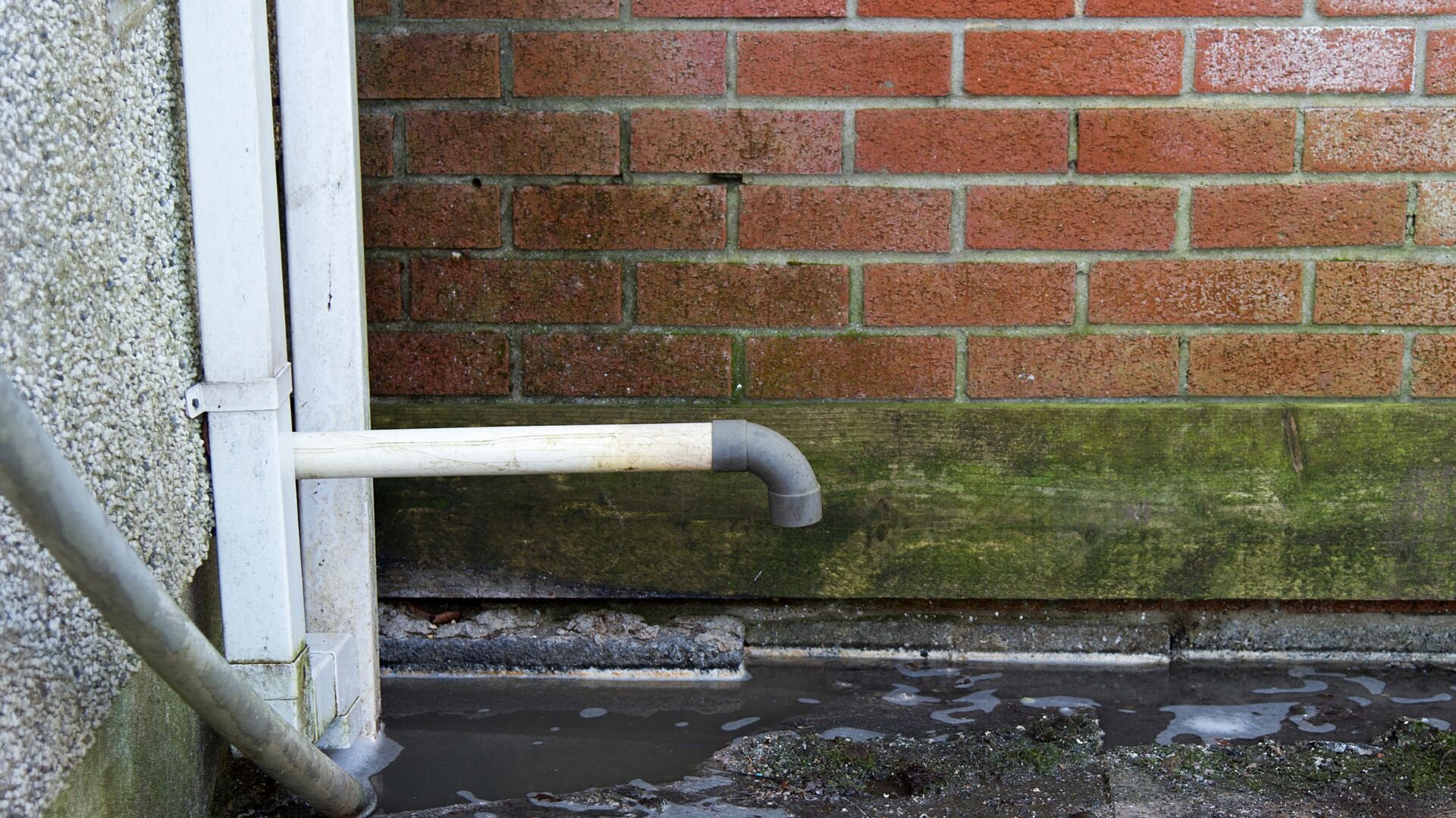 Water Pooling From Storm Water Blockage Water Pooling Storm Water Blockage