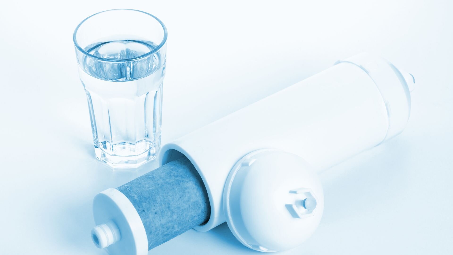 Water Filter System And Glass Of Water Water Filter System Glass Water