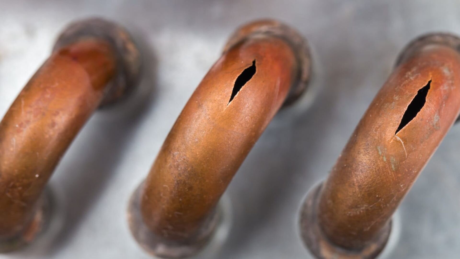 Cracks Copper Gas Pipes