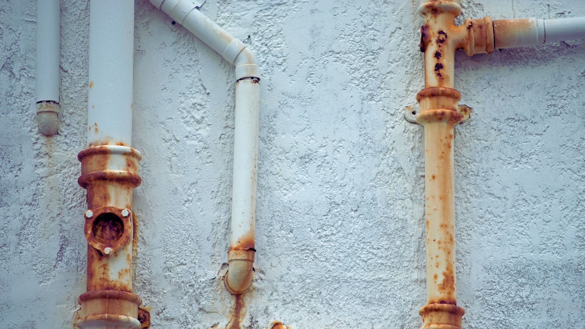 Rusty Old Plumbing Pipes Wall Mounted Rusty Plumbing Pipes Wall Mounted