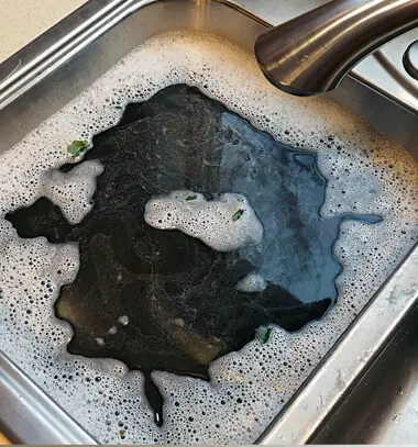 Blocked Kitchen Sink