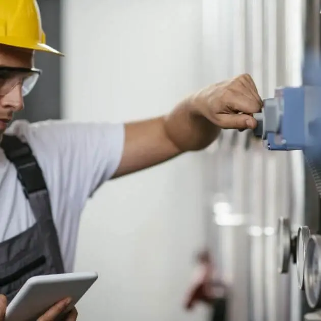Commercial Plumber Fixing Pipe Commercial Plumber Fixing Pipe