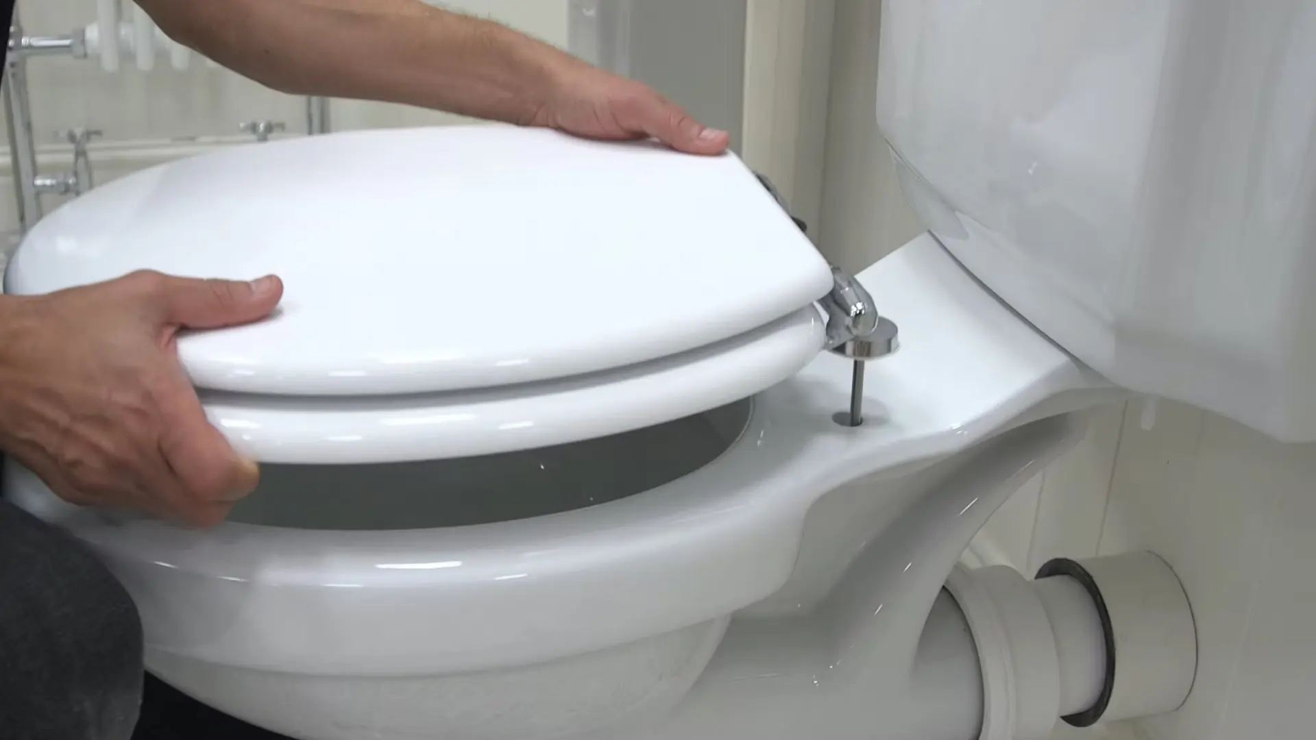 How To Install A Toilet Seat With Plastic Screws Youtube