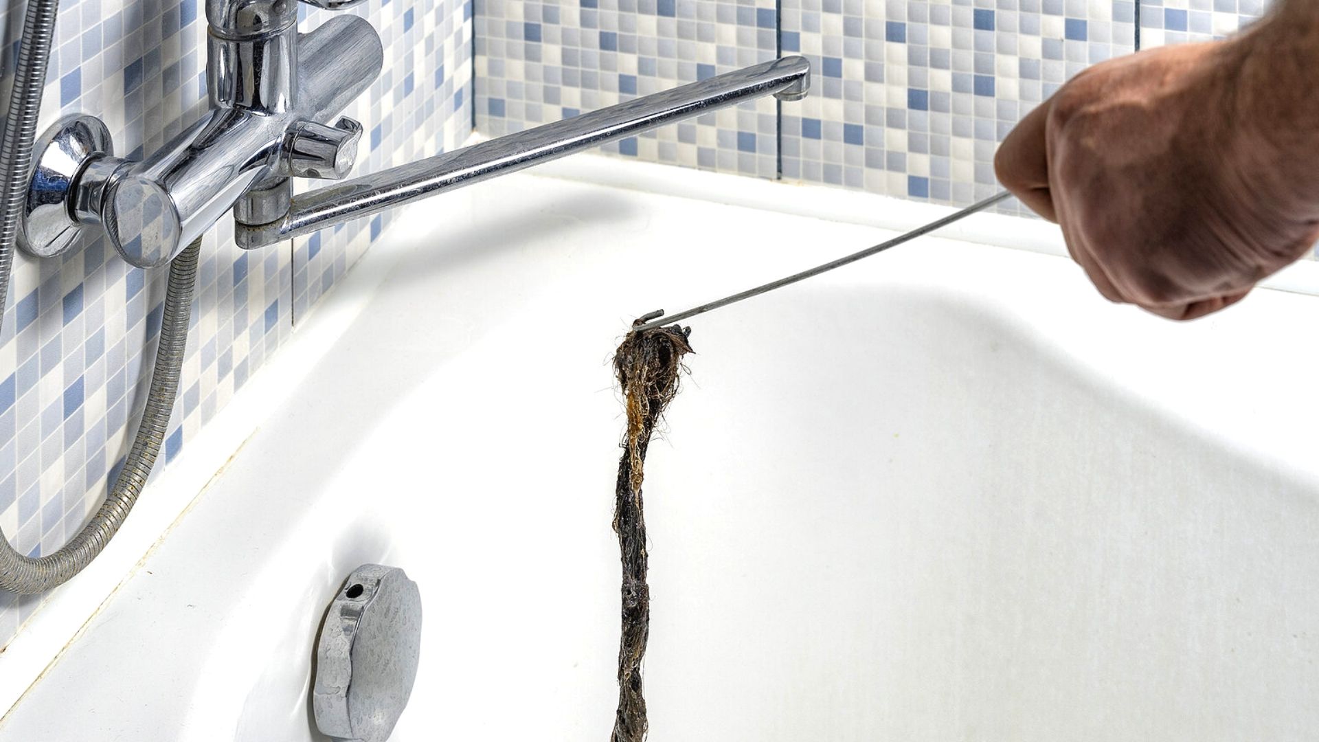 How to Snake Bathtub Drain through Overflow with Electric Auger